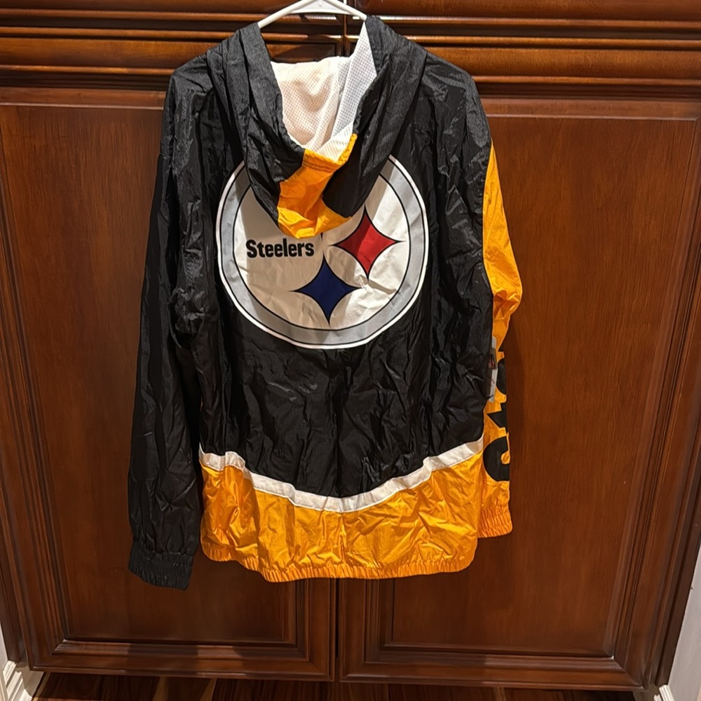 NWT Mitchell & Ness Steelers Windbreaker Jacket size XL - Picture 6 of 10